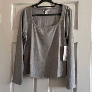 Athleta Signature Rib Square Neck Top